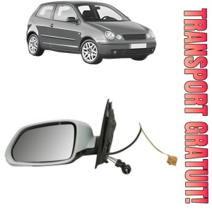 Oglinda Stanga Volkswagen POLO IV (9N_, 9A_) din 2001 - 2009, Auto, Reglaj mecanic, Completa