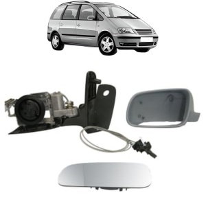 Oglinda Stanga Volkswagen SHARAN (7M8, 7M9, 7M6) din 1995 - 2010, Auto, Reglaj mecanic, Completa - Img 2