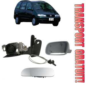 Oglinda Stanga Volkswagen SHARAN Box Body/MPV (7M_) din 1996 - 2010, Auto, Reglaj mecanic, Completa