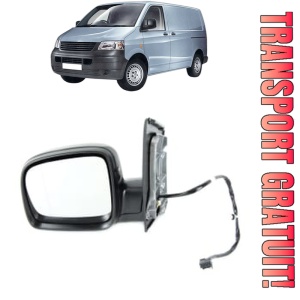 Oglinda Stanga Volkswagen TRANSPORTER T5 Van (7HA, 7HH, 7EA, 7EH) din 2003 - 2015, Auto, Reglaj electric, Completa