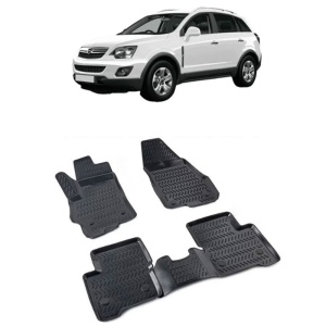 Opel Antara 2006 - 2016 Set 4 covorase auto din cauciuc tip tavita premium line 3D - Transport Gratuit!