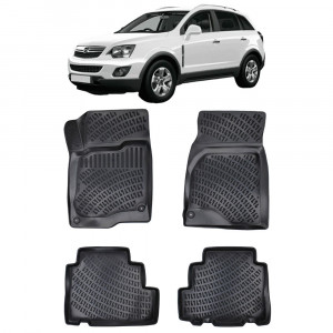 Opel Antara 2006 - 2016 Set 4 covorase auto din cauciuc tip tavita premium line 3D