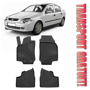 Opel Astra G Din 1998 - 2009, Hatchback , Set Covorase Auto Tip Tavita Premium 3D, din cauciuc