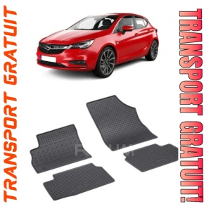 Opel Astra K, Hatchback, fabricat din 11.2015 - Prezent, set covorase auto dedicate, din cauciuc 100% Premium