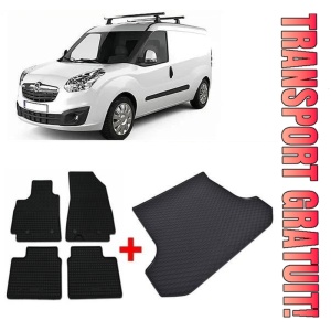 Opel Combo E Cargo Standard din 06.2018 - Prezent Van Ampatament L1 *2, Set Covorase + tavita portbagaj auto