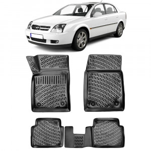 Opel Vectra C 2002-2008 Set 4 covorase auto din cauciuc tip tavita premium line 3D accesorii pentru autoturismul tau - masina v242622
