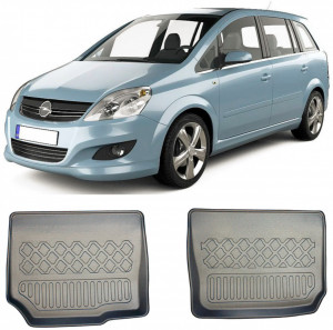 Opel Zafira B, Van, Din 05.2005 - 2014, Rand 3 , Set Covorase Auto Tip Tavita Premium 3D, din cauciuc accesorii pentru autoturismul tau - masina v174128