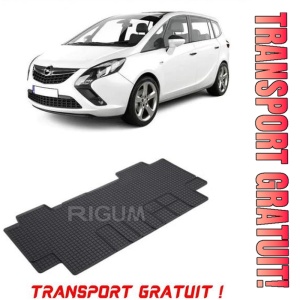 Opel Zafira Life, Van, fabricat din 03.2019 - Prezent, Rand 2, Masina Are 6 Locuri, set covorase auto dedicate, din cauciuc 100% Premium - Transport Gratuit