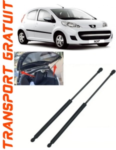 Peugeot 107 Set 2 amortizoare pentru portbagaj / haion Krosno compatibil cu Peugeot 107 Hatchback fabricat intre 2005-2014 accesorii pentru autoturismul tau - masina v88084