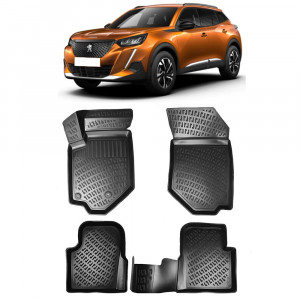 Peugeot 2008 II 2019-2025 Set 4 covorase auto din cauciuc tip tavita premium line 3D