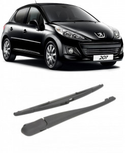 Peugeot 207 Brat stergator pentru luneta spate cu lamela 370 mm, compatibil cu Peugeot 207 Hatchback fabricat intre 2006-2015, calitate extra accesorii pentru autoturismul tau - masina v92418