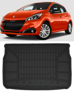Peugeot 208 I Hatchback din 03.2012 - 05.2019, Tavita Pentru Portbagaj Lux Premium Dedicata, Fara Subwoofer *1 accesorii pentru autoturismul tau - masina v189967