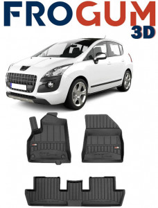 Peugeot 3008 I Din 05.2009 - 10.2016, Hatchback , Set Covorase Auto Tip Tavita Premium 3D, din cauciuc accesorii pentru autoturismul tau - masina v162572
