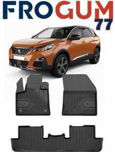 Peugeot 3008 II Din 11.2016 - Prezent, Suv , Set Covorase Auto Tip Tavita Premium 3D, din cauciuc accesorii pentru autoturismul tau - masina v164255