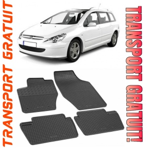 Peugeot 307, Combi, fabricat din 2001 - 2008, set covorase auto dedicate, din cauciuc 100% Premium