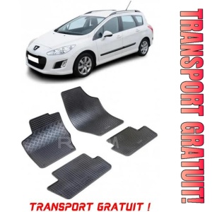 Peugeot 308 I, Combi, fabricat din 10.2007 - 05.2014, set covorase auto dedicate, din cauciuc 100% Premium - Transport Gratuit
