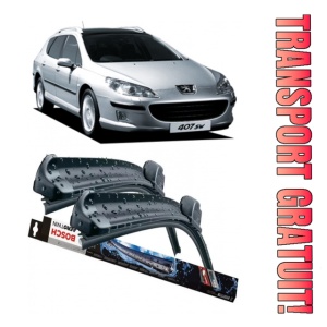 Peugeot 407 Sw Set 2 stergatoare parbriz Bosch Bosch Aerotwin 70 cm/70 cm compatibile cu Peugeot 407 Sw Estate Van (6E_) din 2009-2010 (70 cm / 70 cm)