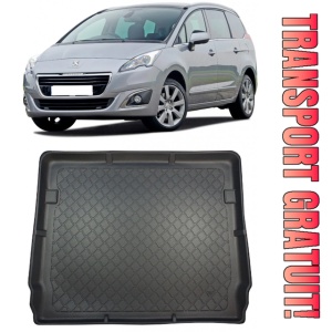 Peugeot 5008 I Suv din 05.2009 - 06.2017, Tavita Pentru Portbagaj Lux Premium Dedicata, 7 Locuri (Rand 3 Ridicat) *1 - Img 1