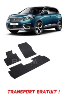Peugeot 5008 I, Suv, fabricat din 05.2009 - 06.2017, set covorase auto dedicate, din cauciuc 100% Premium - Transport Gratuit accesorii pentru autoturismul tau - masina v38334