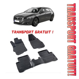 Peugeot 508 II 2018-2025 Set 4 covorase auto din cauciuc tip tavita premium line 3D - Transport Gratuit!