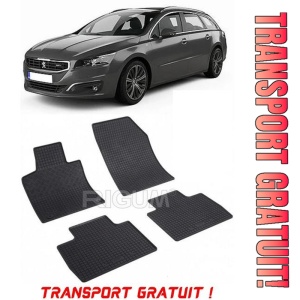 Peugeot 508 II, Sedan, fabricat din 11.2018 - Prezent, set covorase auto dedicate, din cauciuc 100% Premium - Transport Gratuit