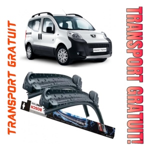 Peugeot Bipper Tepee Set 2 stergatoare parbriz Bosch Bosch Aerotwin 65 cm/47.5 cm compatibile cu Peugeot Bipper Tepee din 2008 (65 cm / 47.5 cm)
