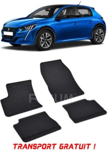 Peugeot E-208 II, Hatchback, fabricat din 01.2020 - Prezent, set covorase auto dedicate, din cauciuc 100% Premium - Transport Gratuit accesorii pentru autoturismul tau - masina v38295