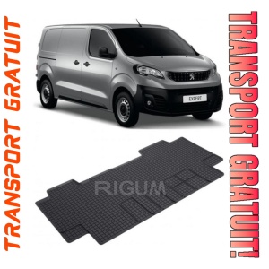 Peugeot E-Traveller, Van, fabricat din 01.2016 - Prezent, Rand 2, Masina Are 6 Locuri, set covorase auto dedicate, din cauciuc 100% Premium