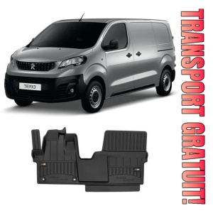 Peugeot Expert III Din 01.2016 - Prezent, Van, 2 Locuri , Set Covorase Auto Tip Tavita Premium 3D, din cauciuc