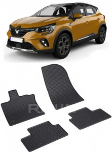 Renault Captur II, Suv, fabricat din 01.2020 - Prezent, set covorase auto dedicate, din cauciuc 100% Premium accesorii pentru autoturismul tau - masina v157373