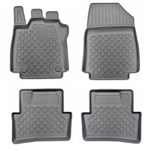 Renault Clio IV, Combi, Din 03.2013 - Prezent , Set Covorase Auto Tip Tavita Premium 3D, din cauciuc accesorii pentru autoturismul tau - masina v174459