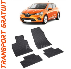 Renault Clio V, Hatchback, fabricat din 09.2019 - Prezent, set covorase auto dedicate, din cauciuc 100% Premium accesorii pentru autoturismul tau - masina v157177