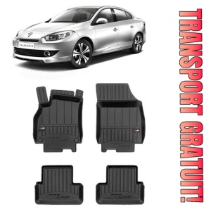 Renault Fluence Din 2009 - Prezent, Sedan Set Covorase Auto Tip Tavita Premium 3D, din cauciuc