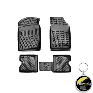 Renault Kango I 1997-2007 Set 4 covorase auto din cauciuc tip tavita premium line 3D accesorii pentru autoturismul tau - masina v242498