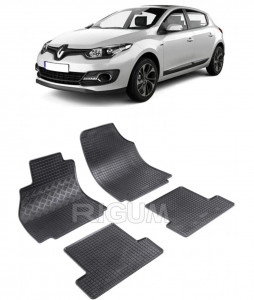 Renault Megane III fabricat din 11.2008 - 12.2015, Hatchback, set covorase auto dedicate, din cauciuc 100% Premium accesorii pentru autoturismul tau - masina v150099