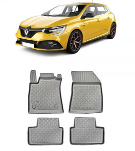 Renault Megane IV, Sedan, Din 01.2017 - Prezent , Set Covorase Auto Tip Tavita Premium 3D, din cauciuc accesorii pentru autoturismul tau - masina v174439