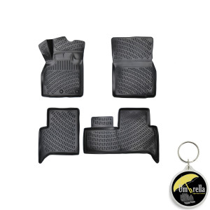 Renault Scenic II 2003-2009 Set 4 covorase auto din cauciuc tip tavita premium line 3D accesorii pentru autoturismul tau - masina v242661