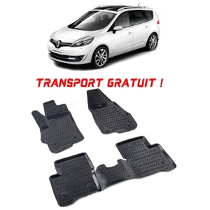 Renault Scenic III 2009-2016 Set 4 covorase auto din cauciuc tip tavita premium line 3D - Transport Gratuit! accesorii pentru autoturismul tau - masina v48375