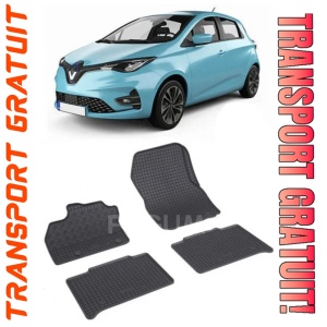 Renault Zoe, Hatchback, fabricat din 12.2012 - 05.2019, set covorase auto dedicate, din cauciuc 100% Premium