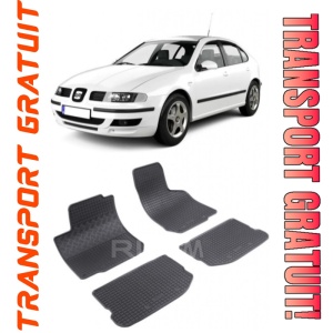 Seat Leon I 1M, Hatchback, fabricat din 1999 - 2005, set covorase auto dedicate, din cauciuc 100% Premium