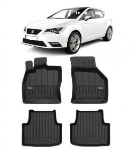 Seat Leon IV Kl, Hatchback, Din 03.2020 - Prezent , Set Covorase Auto Tip Tavita Premium 3D, din cauciuc accesorii pentru autoturismul tau - masina v170016
