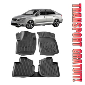 Seat Toledo IV (2012-2019) Set Covorase auto tip tavita din cauciuc Premium Umbrella
