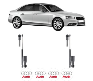 Set 2 amortizoare portbagaj haion AUDI A4 B8 (8K2) din 2007-2015, 2 bucati, KROSNO, 4 stickere auto AUDI v1981
