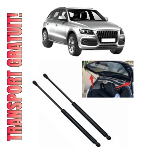 Set 2 amortizoare portbagaj haion AUDI Q5 (8RB) din 2008-2017, 2 bucati, MAGNUM TECHNOLOGY, 4 stickere auto AUDI