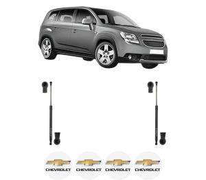 Set 2 amortizoare portbagaj haion CHEVROLET ORLANDO (J309) din 2011-2015, 2 bucati, KROSNO, 4 stickere auto CHEVROLET v2281