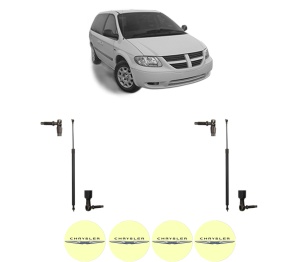Set 2 amortizoare portbagaj haion CHRYSLER VOYAGER / GRAND VOYAGER IV (RG) din 2000-2008, 2 bucati, MAGNUM TECHNOLOGY, 4 stickere auto CHRYSLER v3781