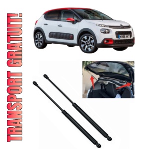 Set 2 amortizoare portbagaj haion CITROEN C3 III (SX) din 2016-2018, 2 bucati, KROSNO, 4 stickere auto CITROEN