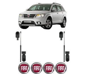 Set 2 amortizoare portbagaj haion FIAT FREEMONT (345_) din 2011-2016, 2 bucati, KROSNO, 4 stickere auto FIAT v2346