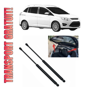 Set 2 amortizoare portbagaj haion FORD GRAND C-MAX Van din 2010-2019, 2 bucati, KROSNO, 4 stickere auto FORD