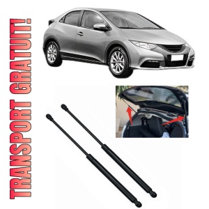 Set 2 amortizoare portbagaj haion HONDA CIVIC IX (FK) din 2012-2016, 2 bucati, MAGNUM TECHNOLOGY, 4 stickere auto HONDA